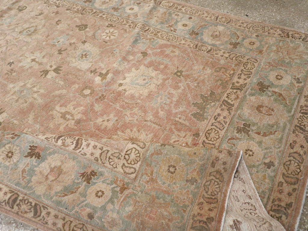 Antique Persian Tabriz Accent Carpet, No.20290 - Gss