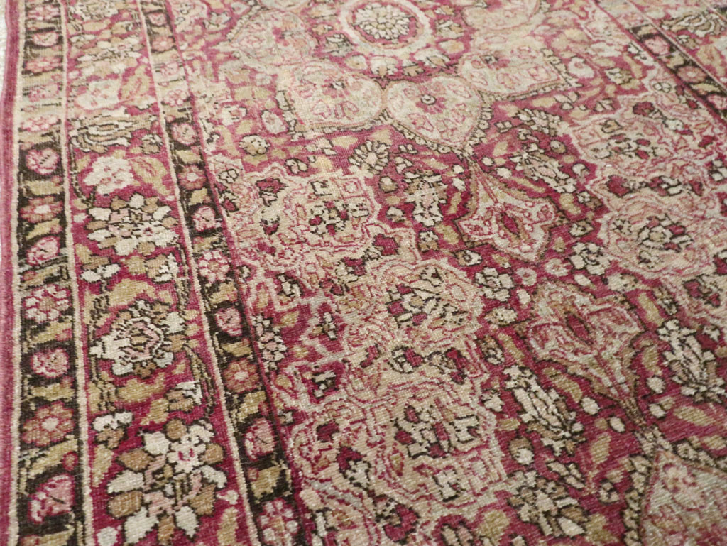Antique Persian Mashad Runner, No.20313 - Gss