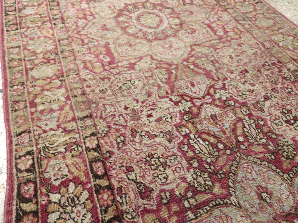 Antique Persian Mashad Runner, No.20313 - Gss