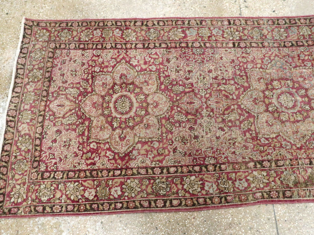 Antique Persian Mashad Runner, No.20313 - Gss