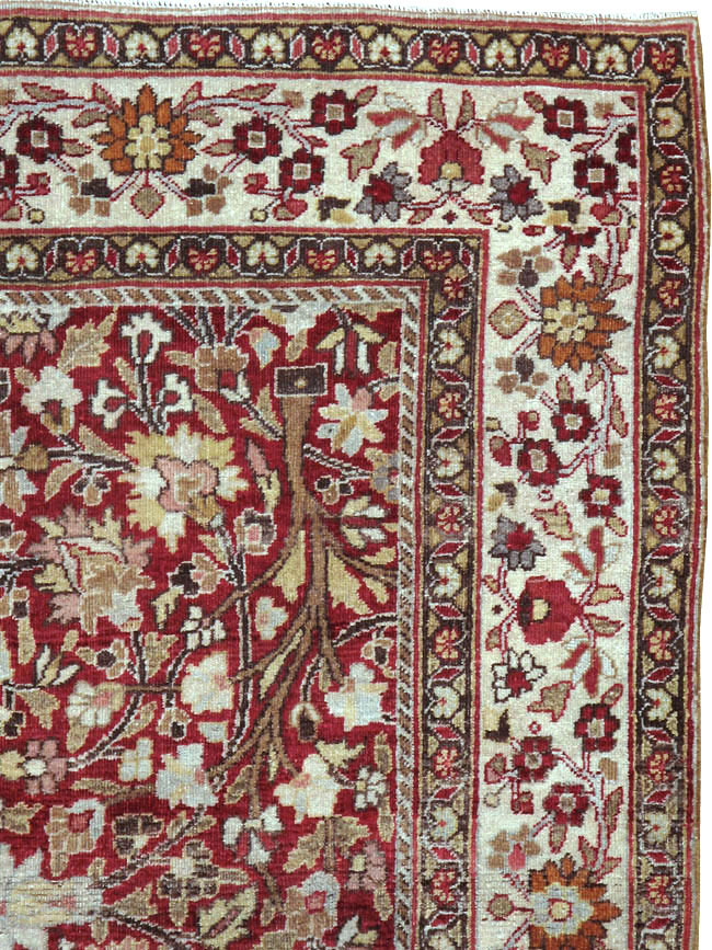 Vintage Persian Mashad Square Carpet, No.20328 - Gss