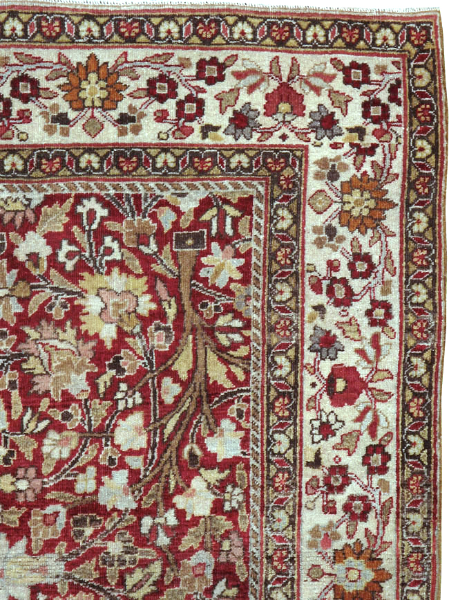 Vintage Persian Mashad Square Carpet, No.20328 - Gss
