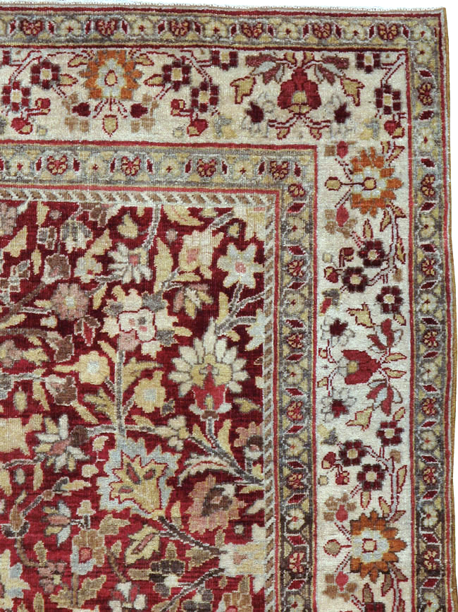 Vintage Persian Mashad Square Carpet, No.20328 - Gss