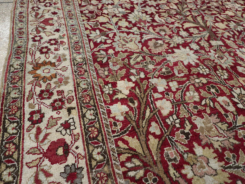 Vintage Persian Mashad Square Carpet, No.20328 - Gss