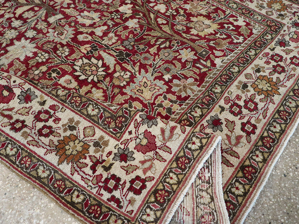 Vintage Persian Mashad Square Carpet, No.20328 - Gss