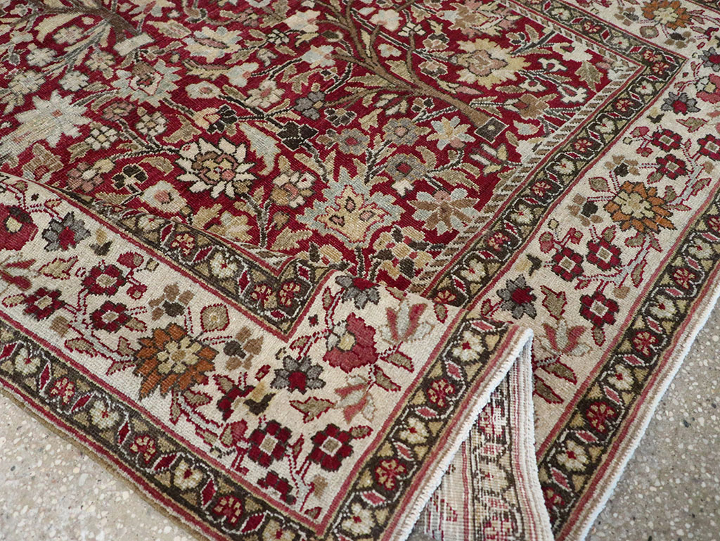 Vintage Persian Mashad Square Carpet, No.20328 - Gss