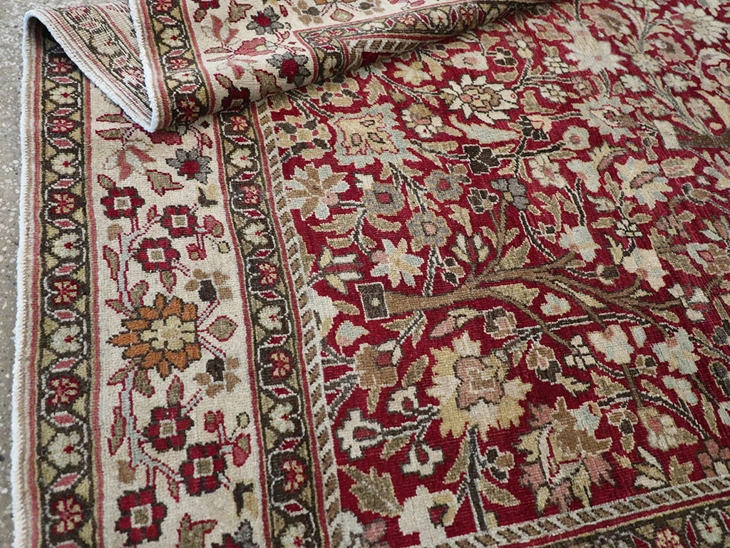 Vintage Persian Mashad Square Carpet, No.20328 - Gss