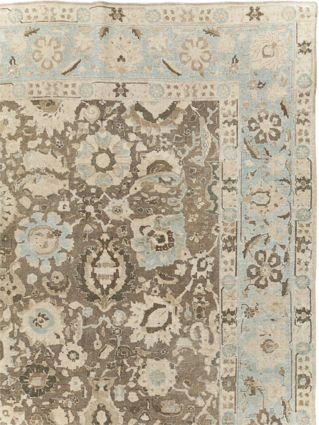 Antique Persian Tabriz Large Room Size Carpet, No.20335 - Gss