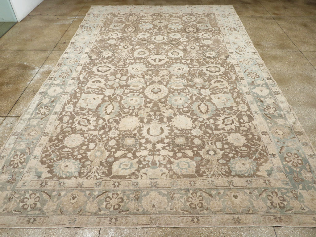 Antique Persian Tabriz Large Room Size Carpet, No.20335 - Gss