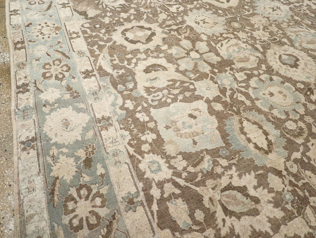 Antique Persian Tabriz Large Room Size Carpet, No.20335 - Gss