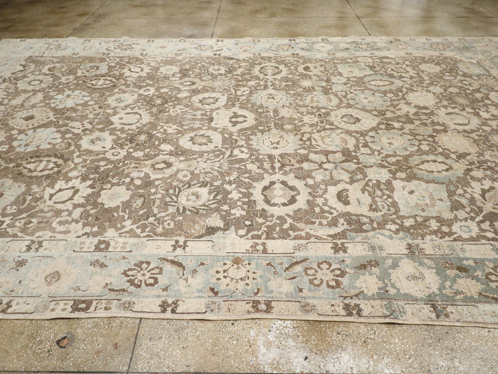 Antique Persian Tabriz Large Room Size Carpet, No.20335 - Gss