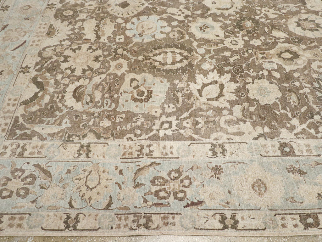 Antique Persian Tabriz Large Room Size Carpet, No.20335 - Gss