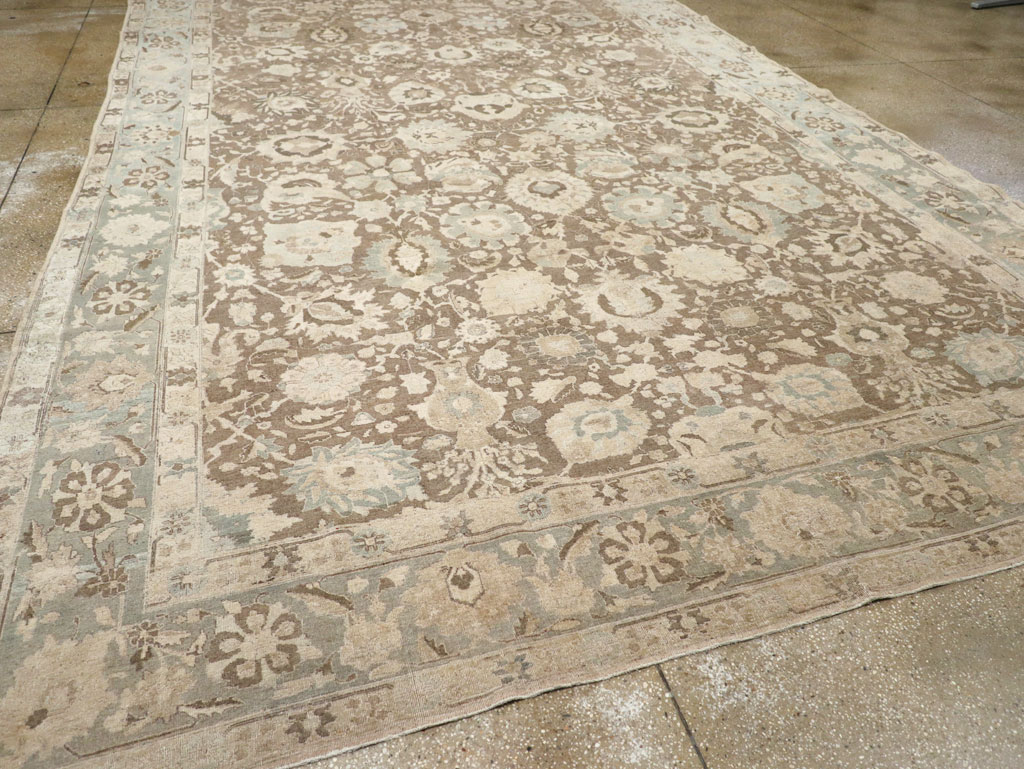 Antique Persian Tabriz Large Room Size Carpet, No.20335 - Gss