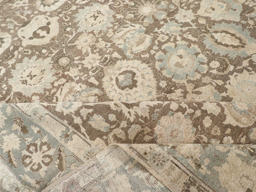 Antique Persian Tabriz Large Room Size Carpet, No.20335 - Gss