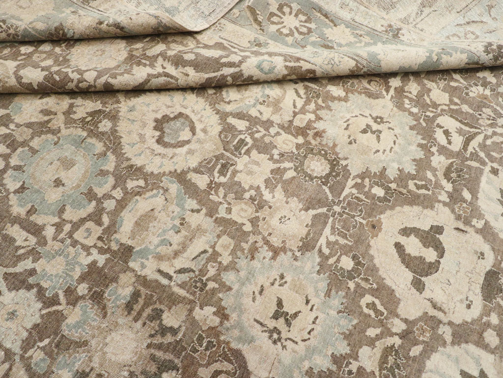 Antique Persian Tabriz Large Room Size Carpet, No.20335 - Gss