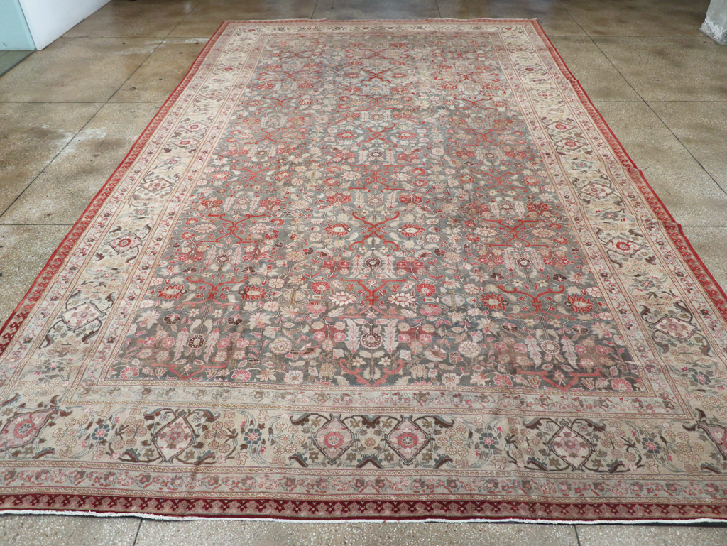 Antique Persian Tabriz Carpet, No.20338 - Gss