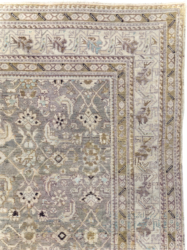 Vintage Persian Malayer Accent Carpet, No.20344 - Gss