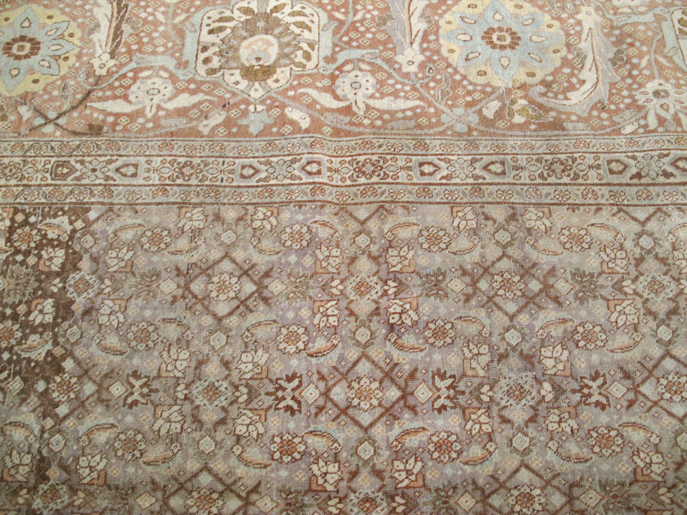 Antique Tabriz Persian Carpet, No.20356 - Gss