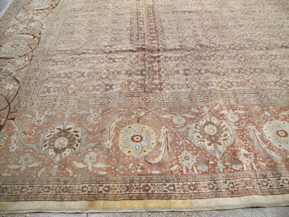 Antique Tabriz Persian Carpet, No.20356 - Gss