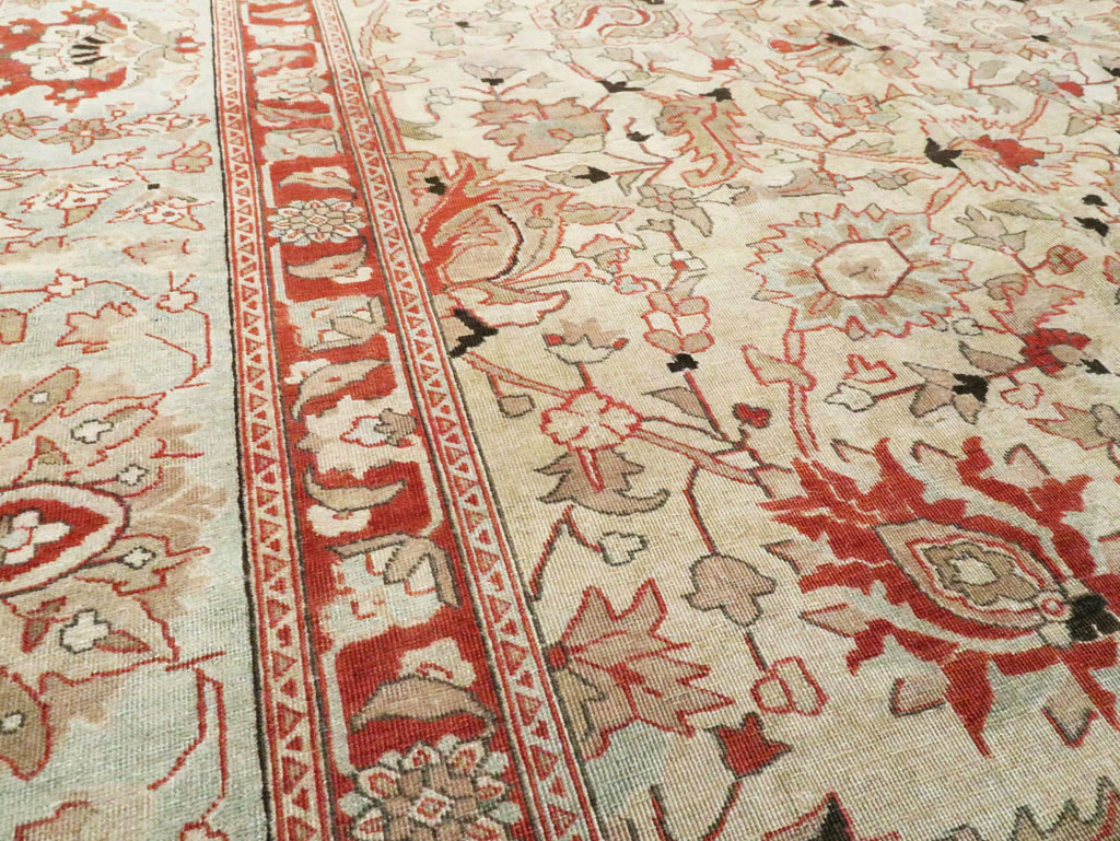 Antique Persian Tabriz Carpet, No.20357 - Gss