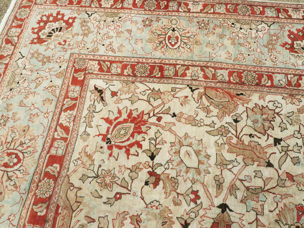 Antique Persian Tabriz Carpet, No.20357 - Gss