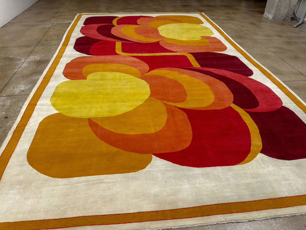 Vintage French Art Deco Oversize Carpet, No.20405 - Gss
