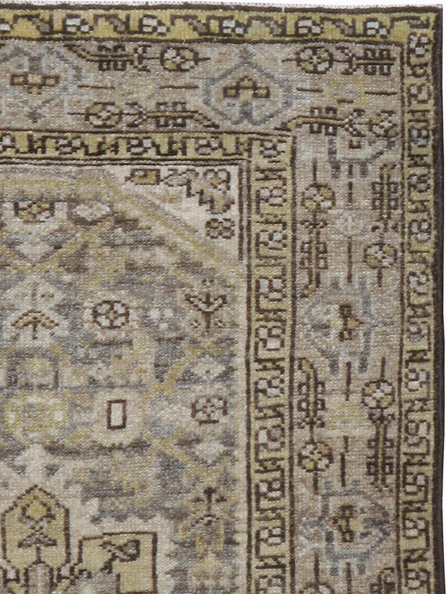 Vintage Persian Malayer Throw Rug, No.20419 - Gss