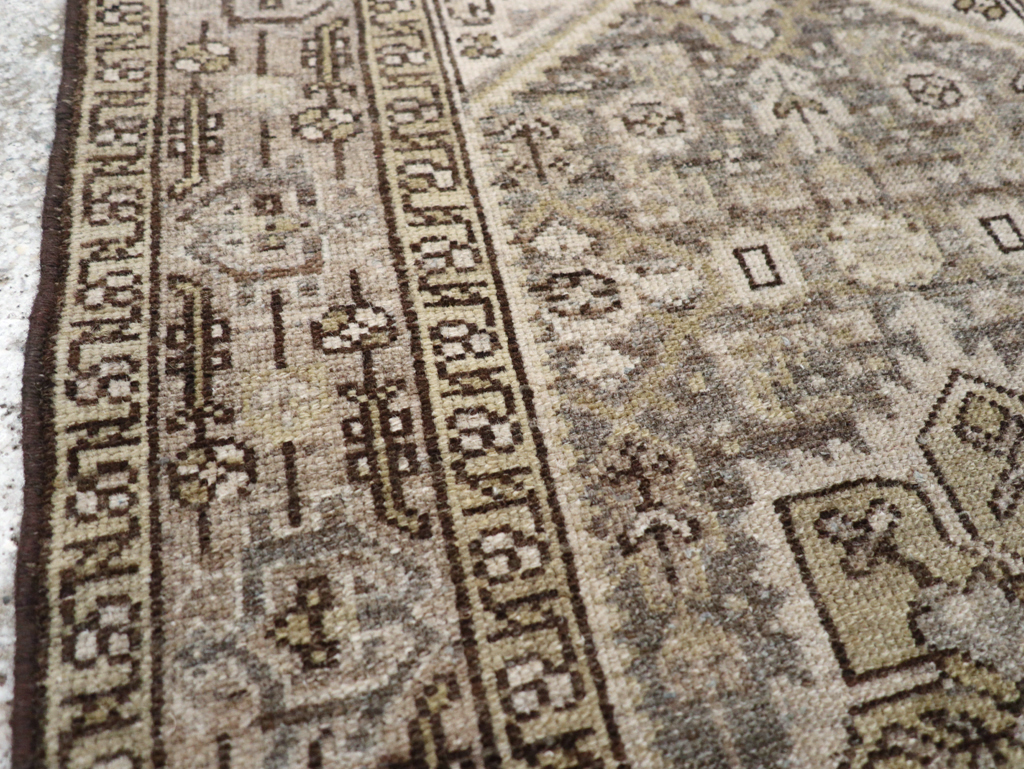 Vintage Persian Malayer Throw Rug, No.20419 - Gss