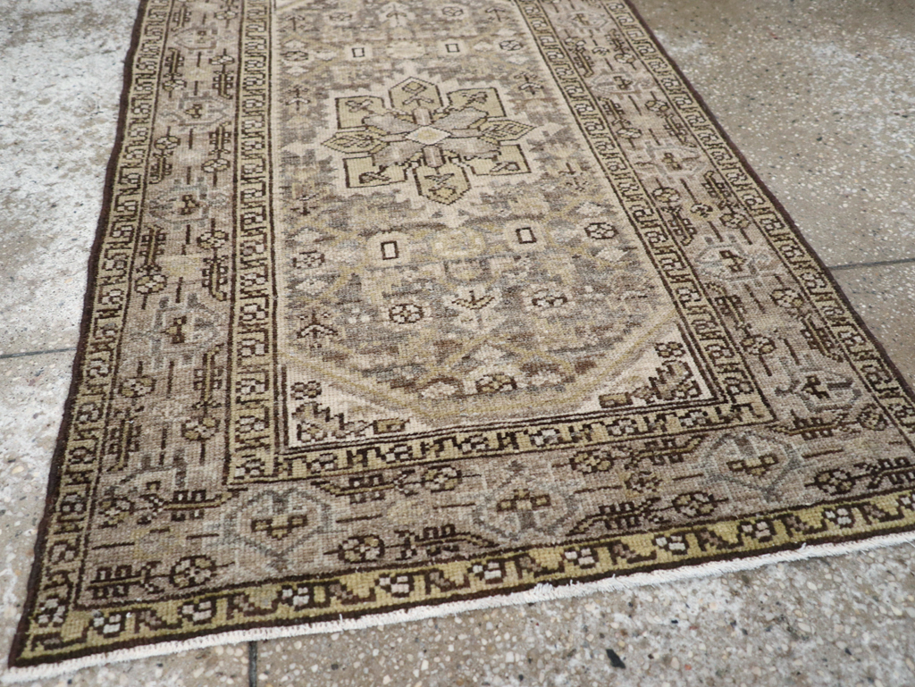 Vintage Persian Malayer Throw Rug, No.20419 - Gss