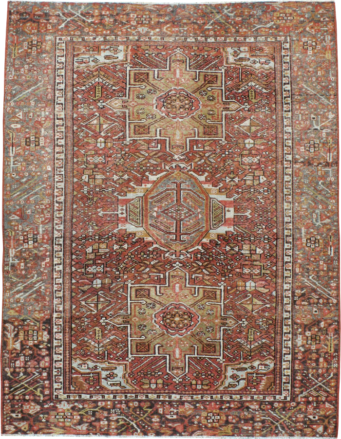 Vintage Persian Karajeh Rug, No.20425 - Gss