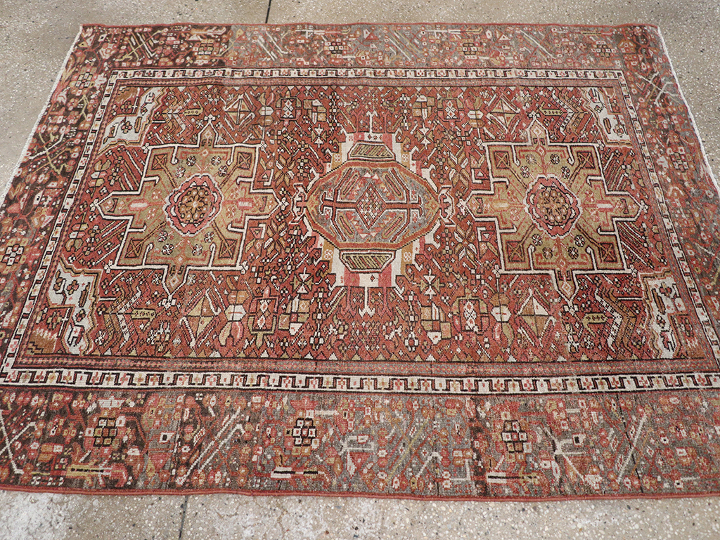 Vintage Persian Karajeh Rug, No.20425 - Gss