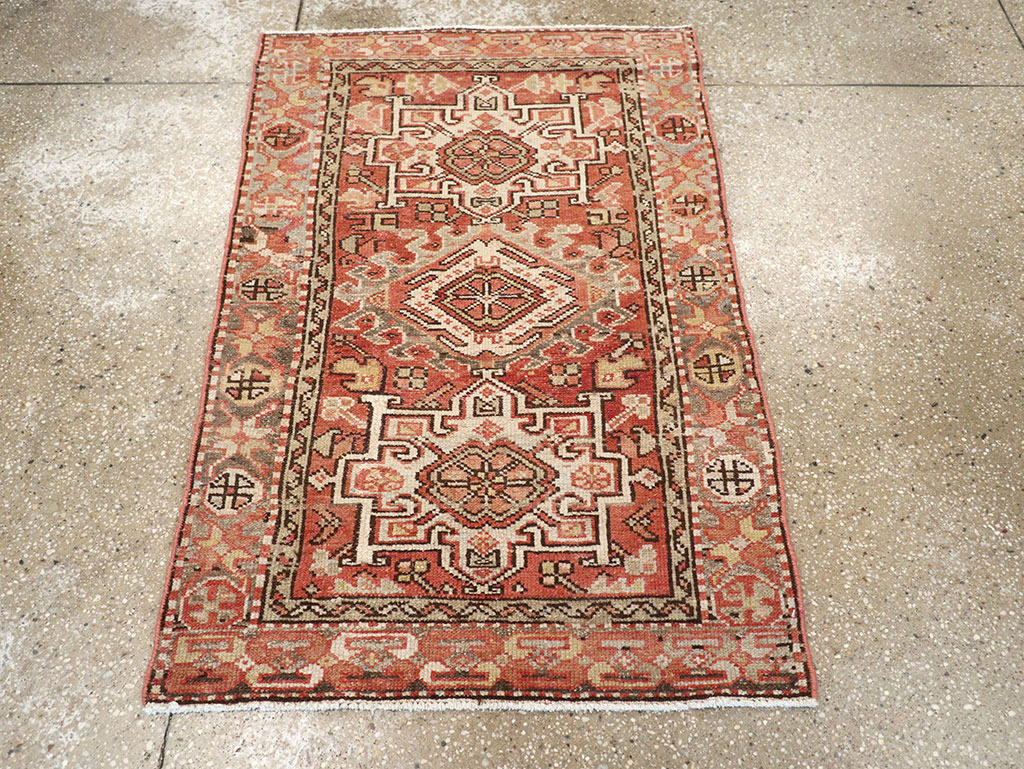 Vintage Persian Karajeh Rug, No.20436 - Gss