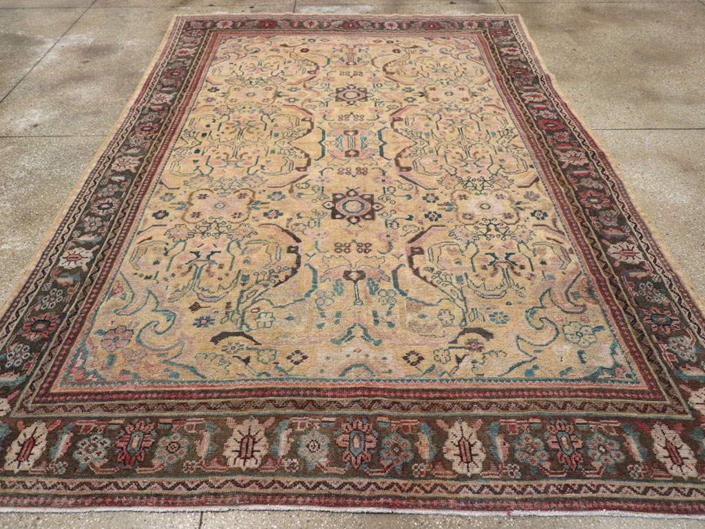 Antique Persian Mahal Small Room Size Carpet, No.20461 - Gss