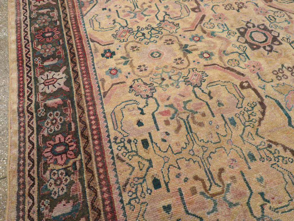 Antique Persian Mahal Small Room Size Carpet, No.20461 - Gss