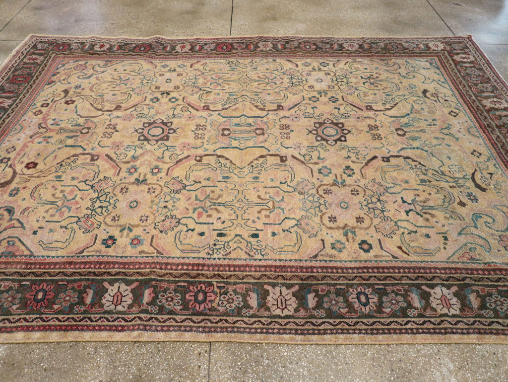 Antique Persian Mahal Small Room Size Carpet, No.20461 - Gss