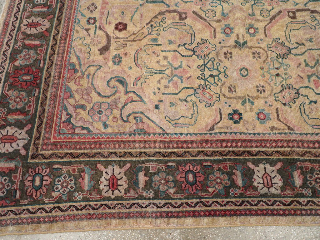 Antique Persian Mahal Small Room Size Carpet, No.20461 - Gss