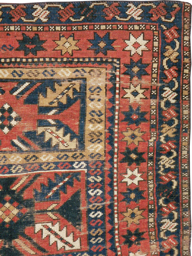 Antique Caucasian Kazak Rug, No.20467 - Gss
