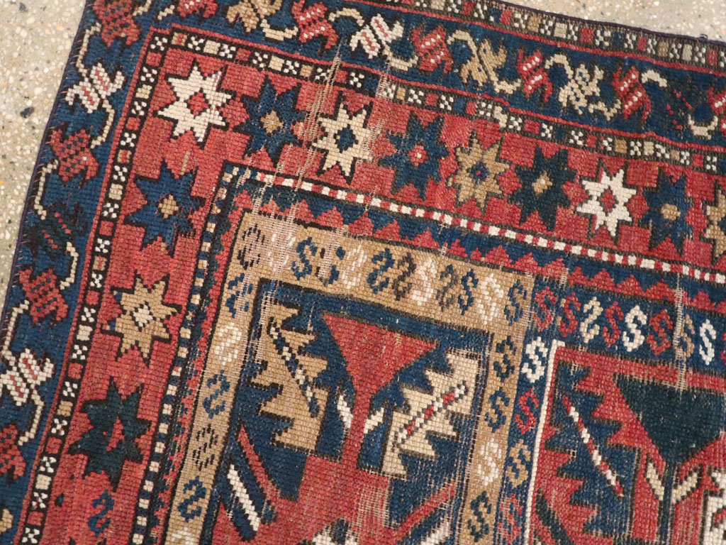 Antique Caucasian Kazak Rug, No.20467 - Gss