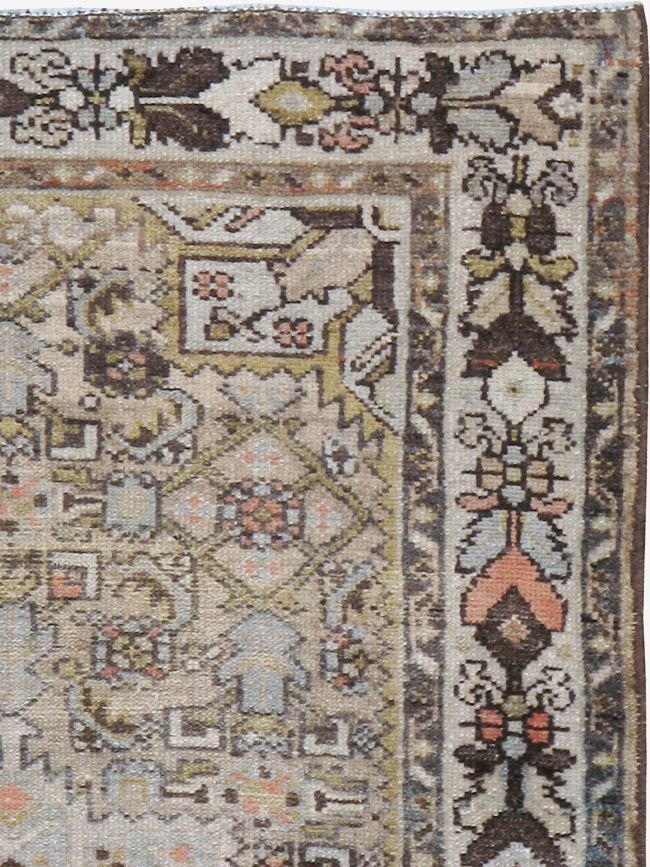 Antique Persian Malayer Throw Rug, No.20469 - Gss