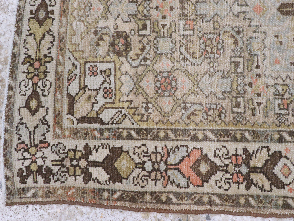 Antique Persian Malayer Throw Rug, No.20469 - Gss