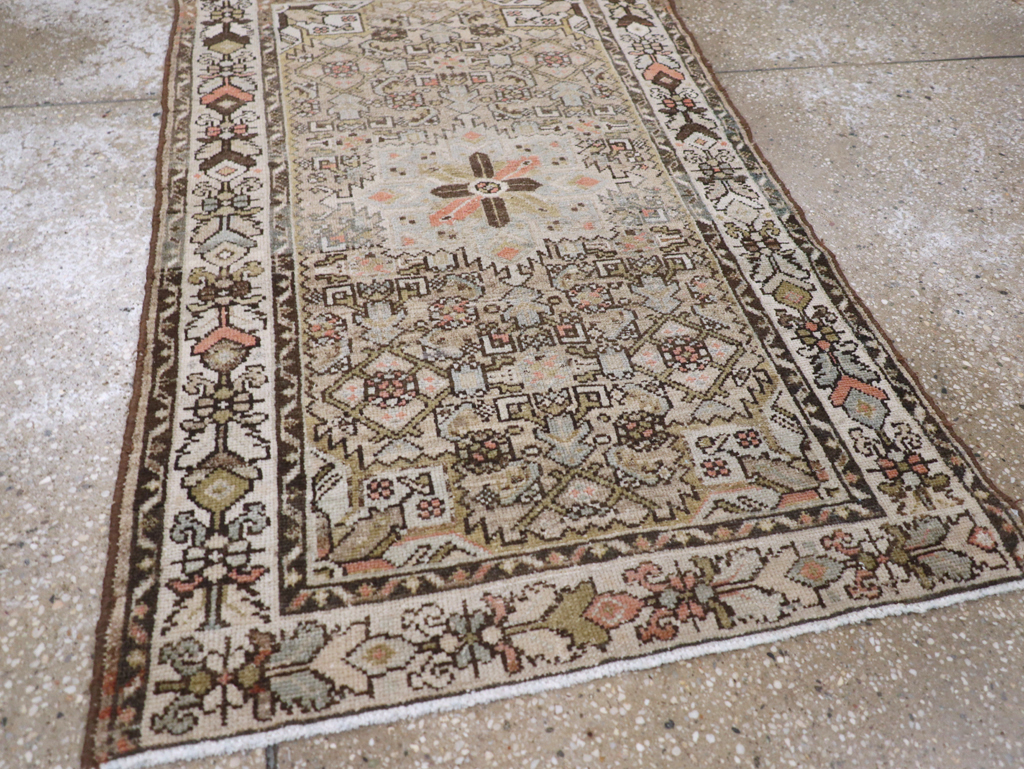 Antique Persian Malayer Throw Rug, No.20469 - Gss