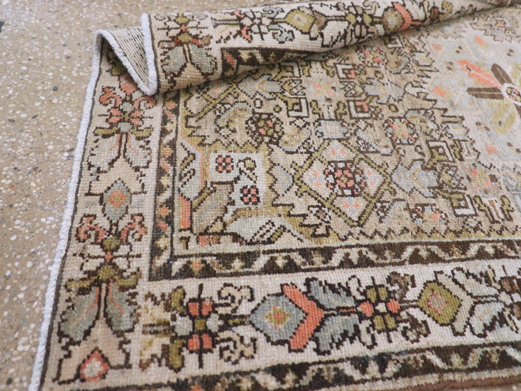 Antique Persian Malayer Throw Rug, No.20469 - Gss