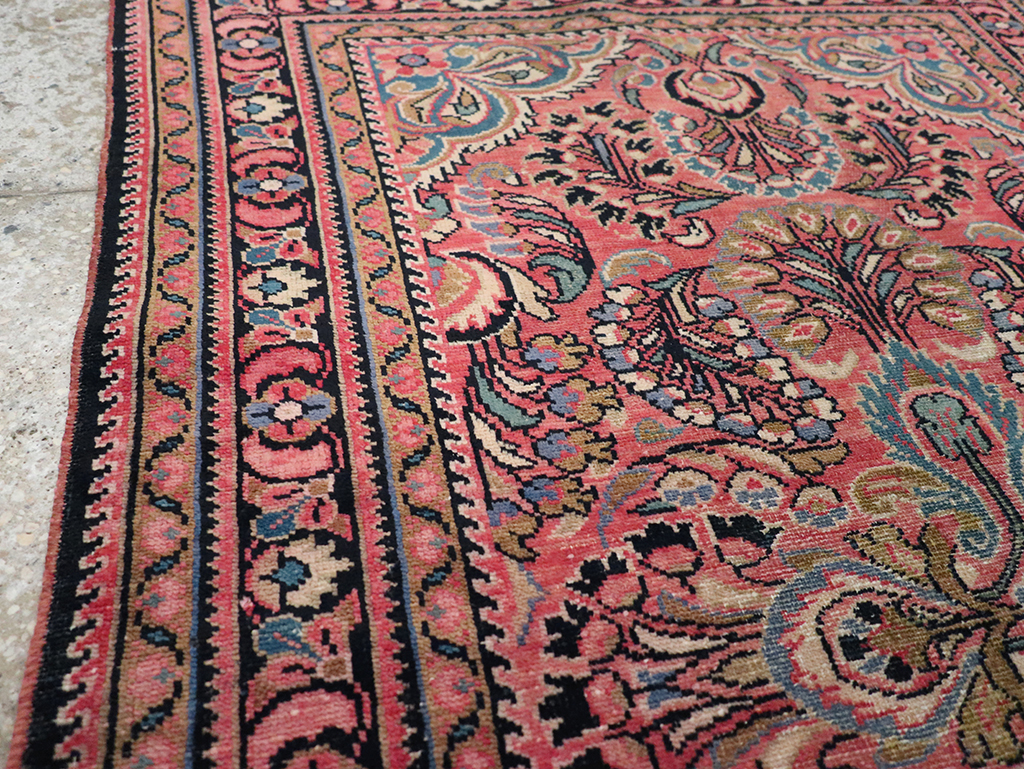 Vintage Persian Lilihan Rug, No.20488 - Gss
