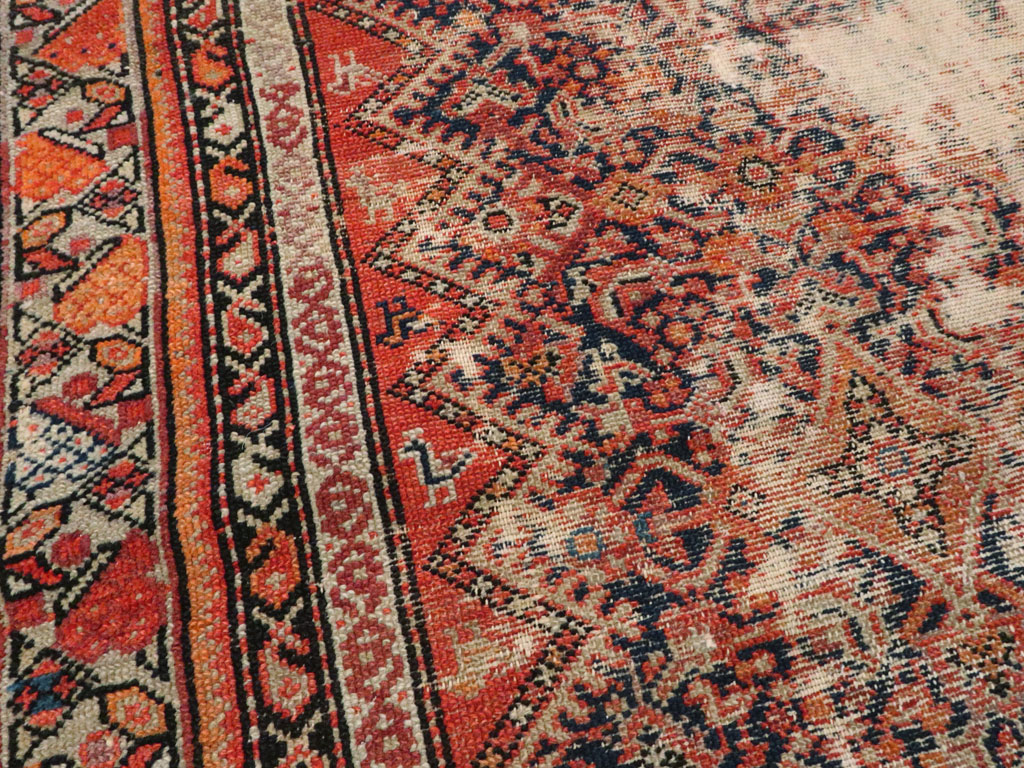Antique Malayer Distressed Rug, No.20490 - Gss