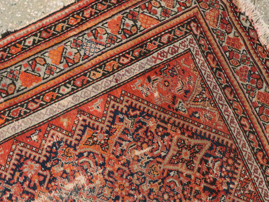 Antique Malayer Distressed Rug, No.20490 - Gss