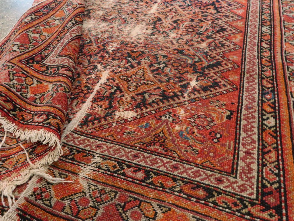 Antique Malayer Distressed Rug, No.20490 - Gss