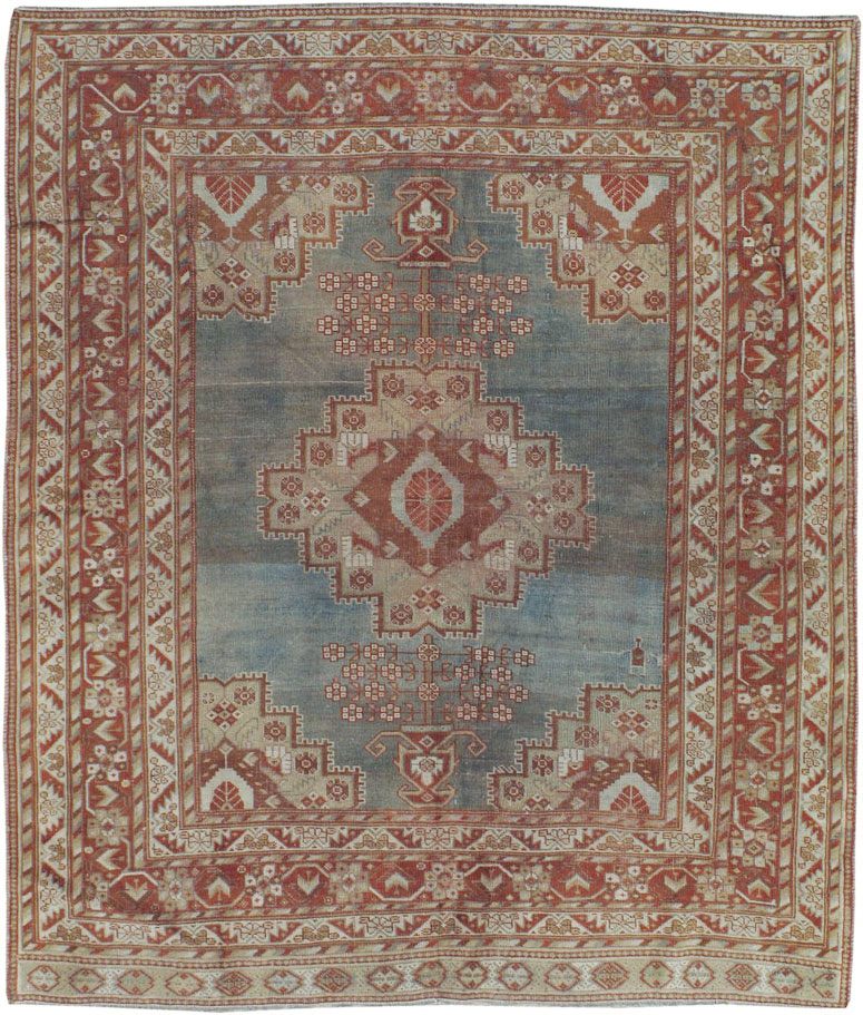 Antique Persian Afshar Square Rug, No.20492 - Gss