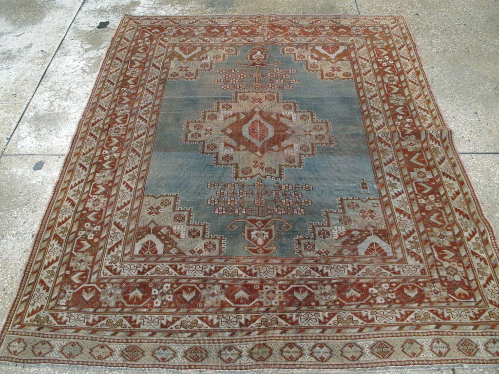 Antique Persian Afshar Square Rug, No.20492 - Gss