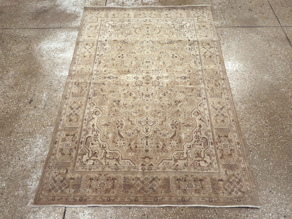 Vintage Persian Kashan Rug, No.20511 - Gss
