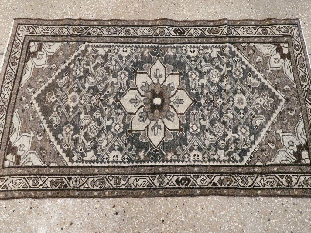 Vintage Persian Malayer Throw Rug, No.20513 - Gss